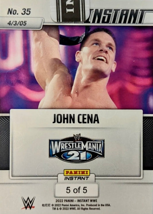 John Cena – Cena Takes Down JBL for First World Championship trading card PW Catalog
