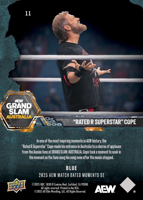 “Rated R Superstar” Cope – an Emotional Cope Basks in the Chorus From the Supportive Crowd at Grand Slam: Australia