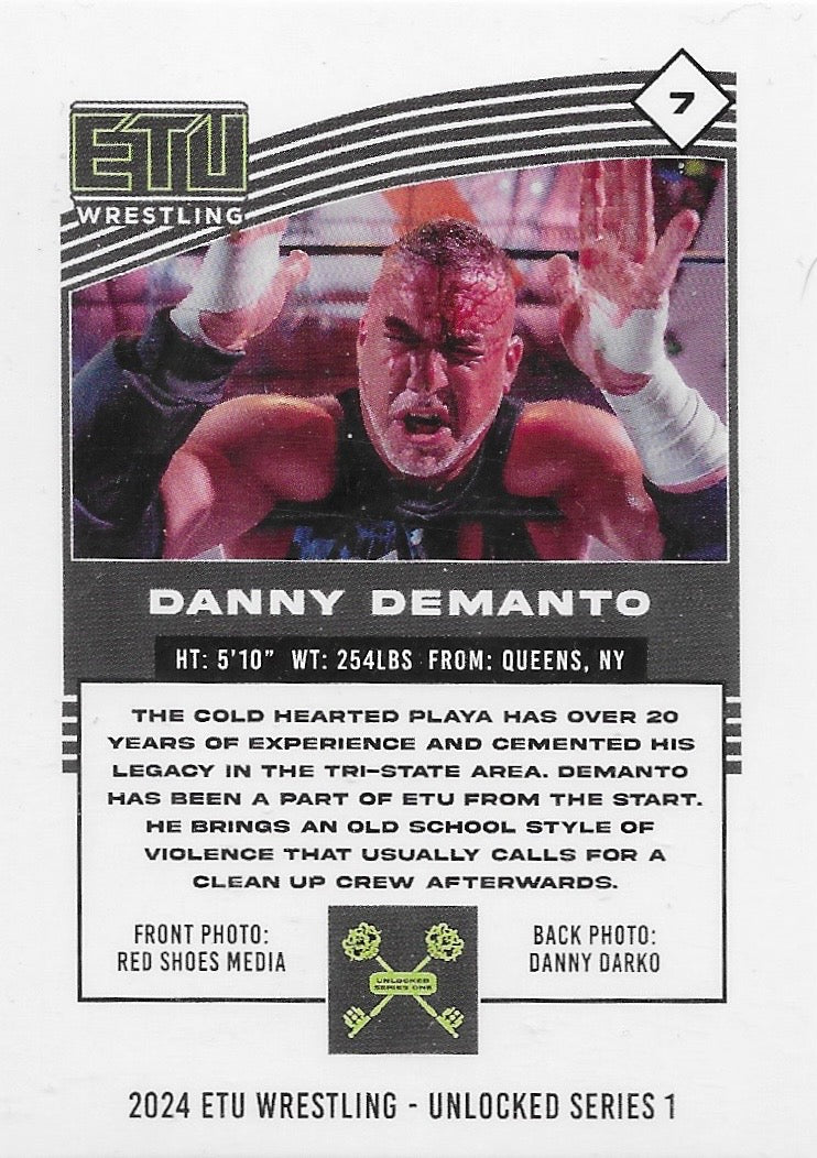 “Cold Hearted Playa” Danny Demanto trading card PW Catalog