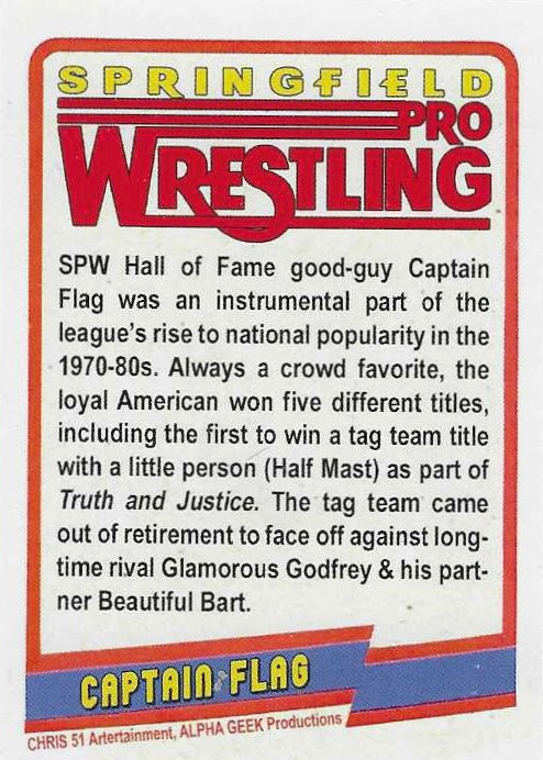 Captain Flag – USA trading card PW Catalog