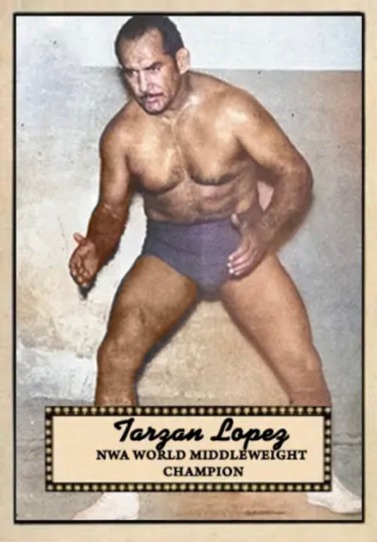 Tarzan Lopez trading card PW Catalog