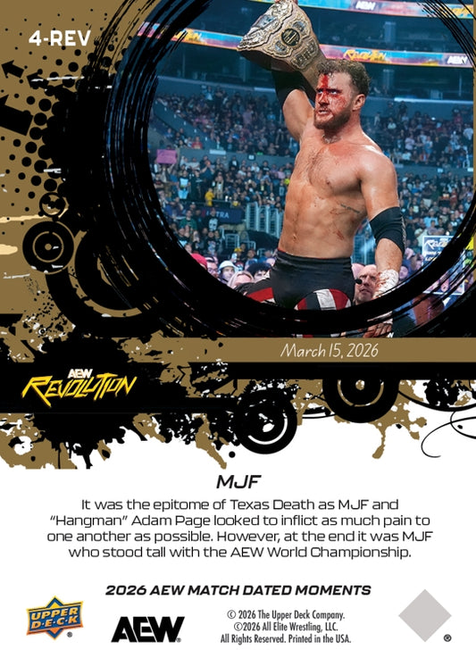 MJF – MJF Retains HIS AEW World Championship in a Texas Death Match Over “Hangman” Adam Page