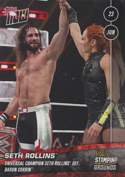 Seth Rollins Universal Champion Seth Rollins DEF. Baron Corbin
