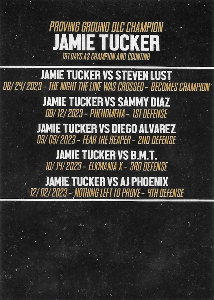 Proving Ground DLC Champion – Jamie Tucker