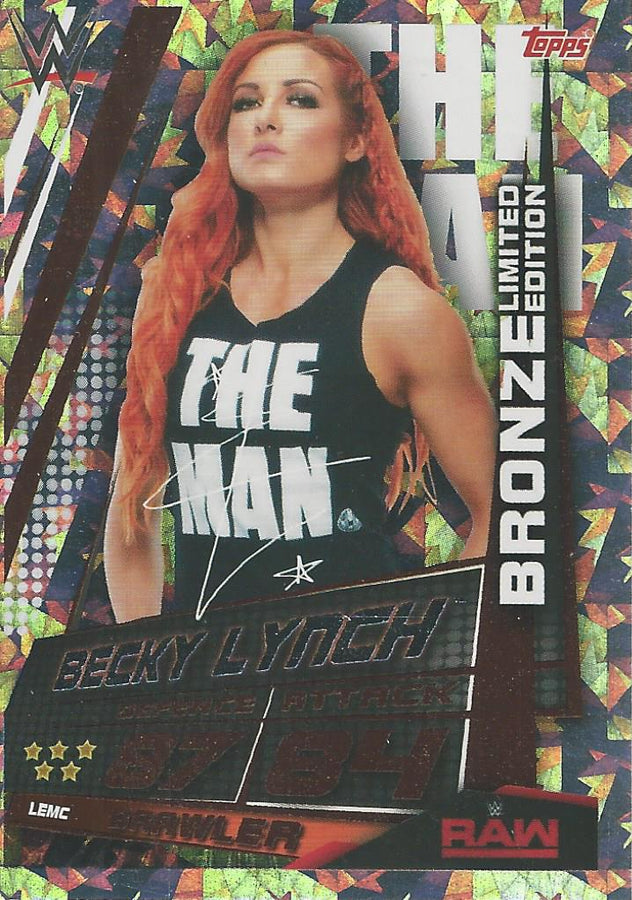 WWE Topps Slam Attax Universe 2019 Becky Lynch Bronze LEMC trading card PW Catalog