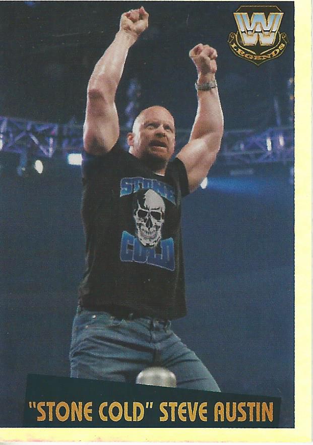 WWE Panini 2022 Sticker Collection Stone Cold Steve Austin Foil #351