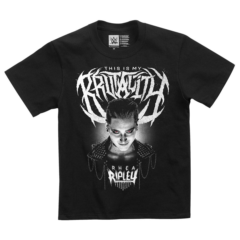 Rhea Ripley "This Is My Brutality" Youth Authentic T-Shirt