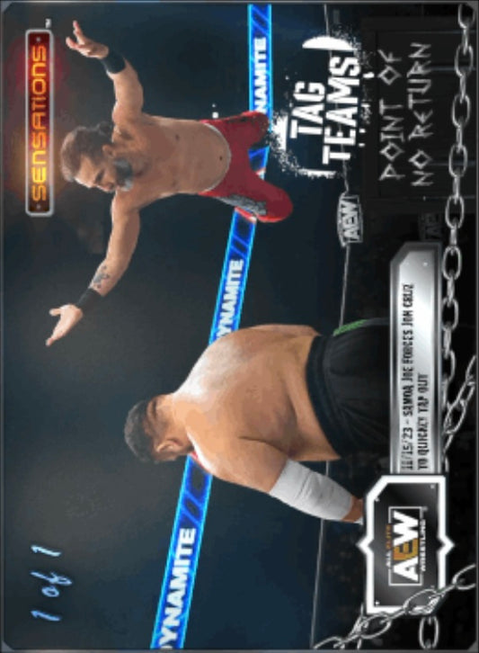 11/15/23 – Samoa JOE – Samoa JOE Forces JON Cruz to Quickly TAP Out trading card PW Catalog