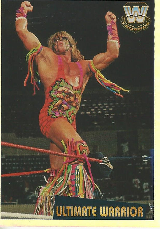 WWE Panini 2022 Sticker Collection Ultimate Warrior Foil #357
