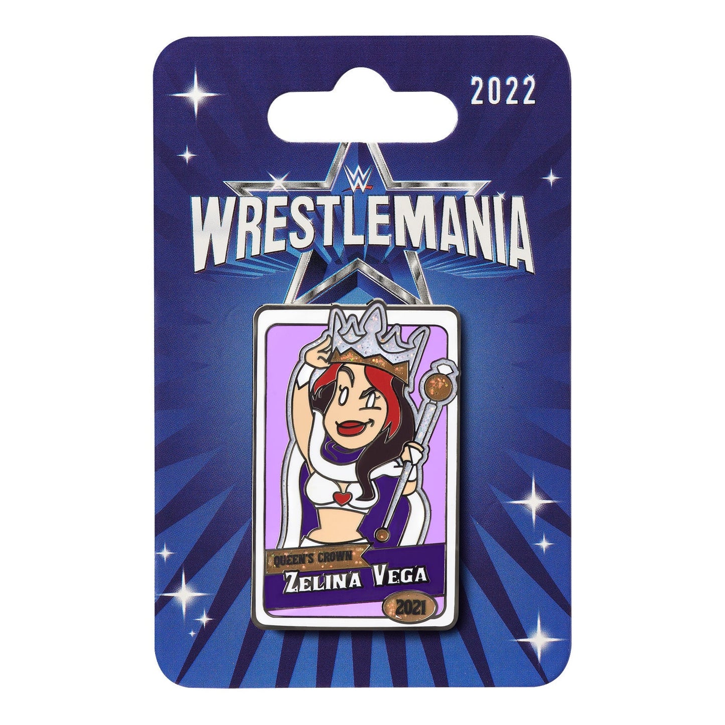 Zelina Vega "Queen's Crown" WrestleMania 38 Logo Pin