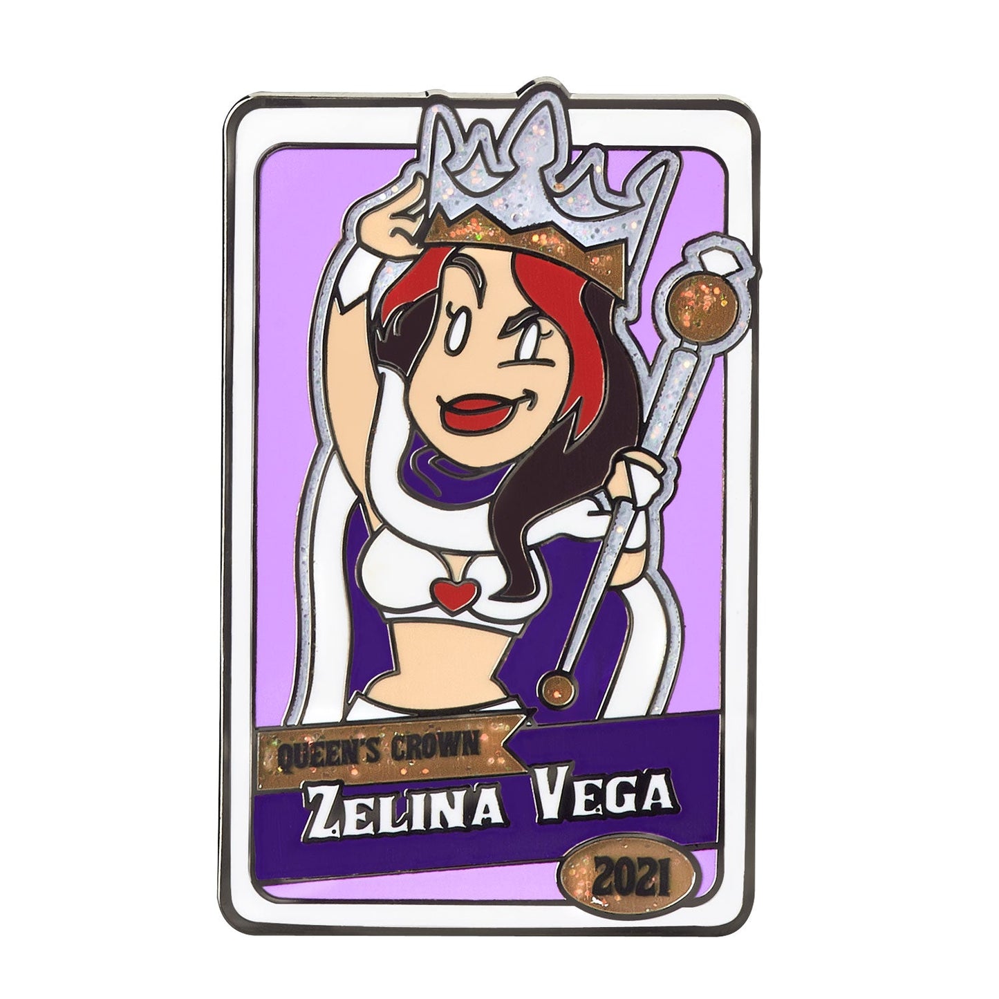 Zelina Vega "Queen's Crown" WrestleMania 38 Logo Pin