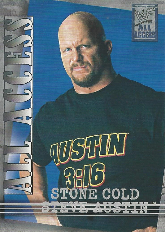 WWF Fleer All Access 2002 Stone Cold Steve Austin #35