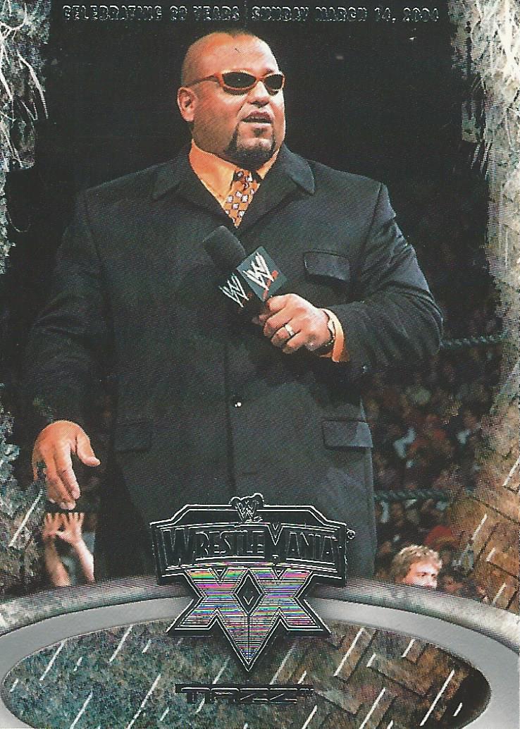 WWE Fleer Wrestlemania XX 2004 Tazz #35