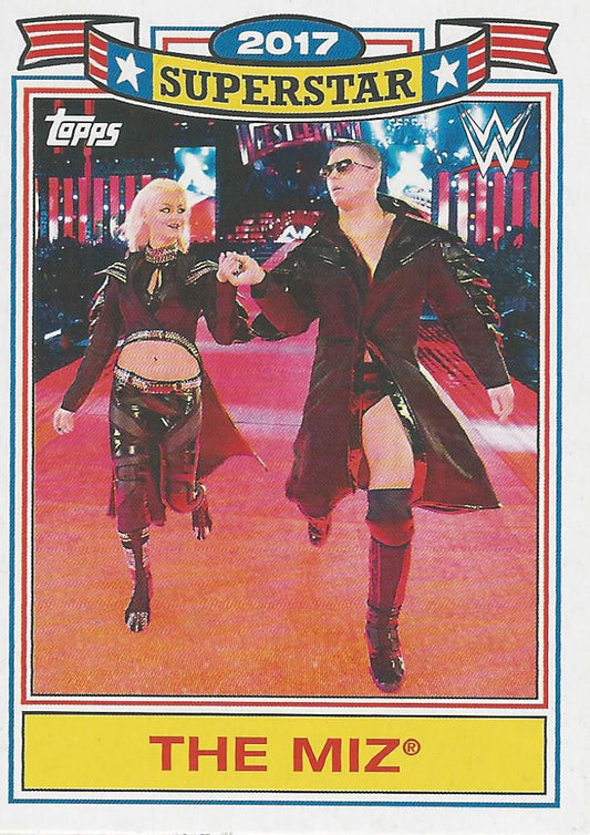 WWE Topps Heritage 2021 The Miz and Maryse TM-16 trading card PW Catalog