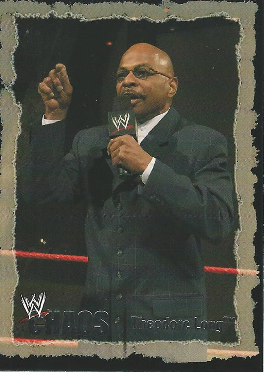 WWE Fleer Chaos 2004 Theodore Long #35