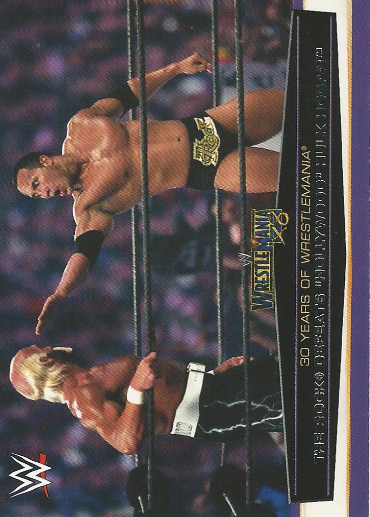 WWE Topps Road to Wrestlemania 2014 Hulk Hogan vs The Rock 35 of 60 trading card PW Catalog
