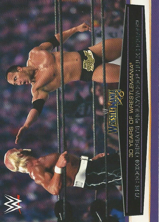 WWE Topps Road to Wrestlemania 2014 Hulk Hogan vs The Rock 35 of 60