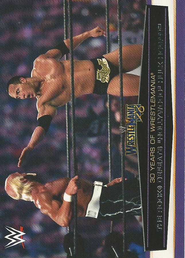 WWE Topps Road to Wrestlemania 2014 Hulk Hogan vs The Rock 35 of 60 trading card PW Catalog