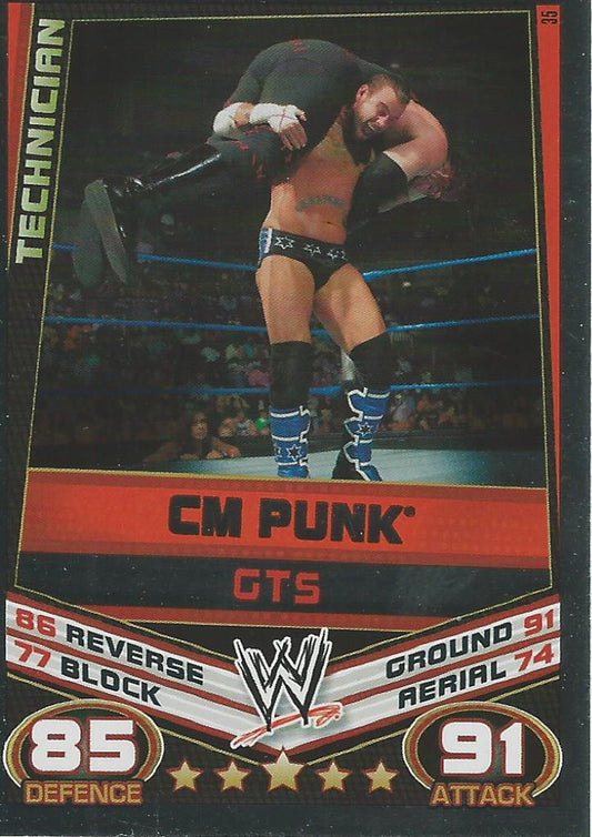 WWE Topps Slam Attax Rebellion 2012 CM Punk #35
