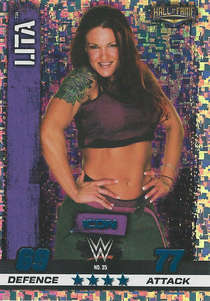 WWE Topps Slam Attax 10th Edition 2017 Hall of Fame Lita #35