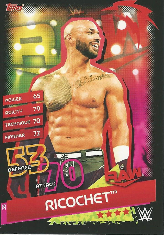 WWE Topps Slam Attax Reloaded 2020 Ricohet #35
