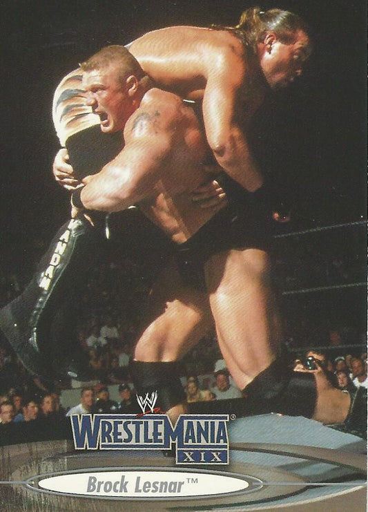 WWE Fleer Wrestlemania XIX 2003 Brock Lesnar #35