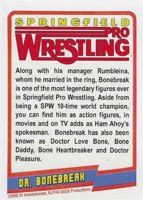 DR. Bonebreak – USA trading card PW Catalog