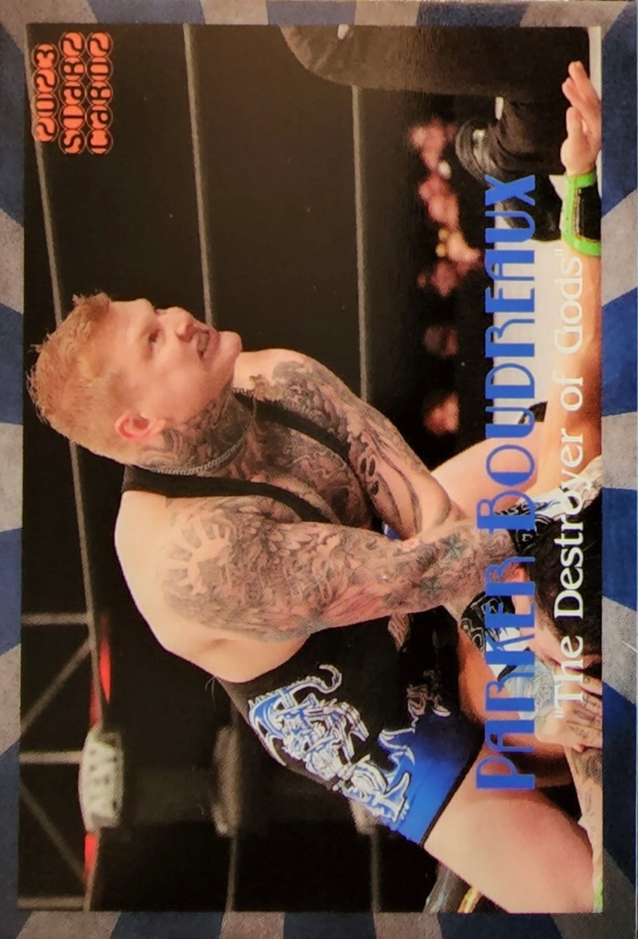 Parker Boudreaux “the Destroyer of Gods” trading card PW Catalog