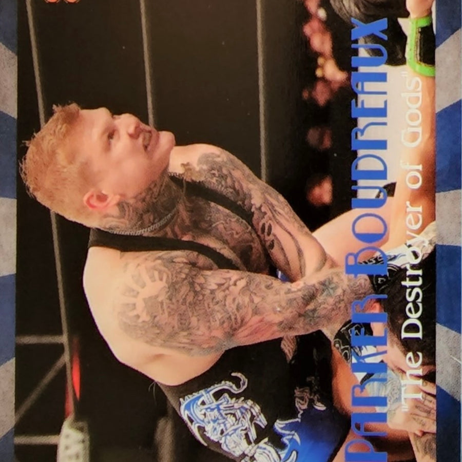 Parker Boudreaux “the Destroyer of Gods” trading card PW Catalog