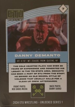 “Cold Hearted Playa” Danny Demanto trading card PW Catalog