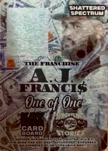 “The Franchise” A.J. Francis trading card PW Catalog
