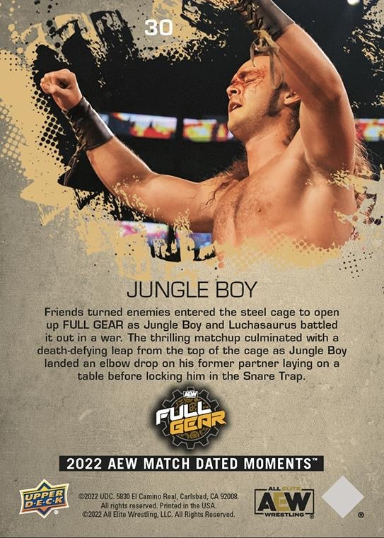 Jungle Boy – in a Brutal Grudge Match Inside a Steel Cage, Jungle Boy Scores a Submission Victory Over Luchasaurus