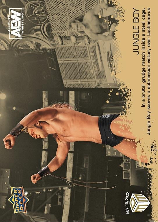 Jungle Boy – in a Brutal Grudge Match Inside a Steel Cage, Jungle Boy Scores a Submission Victory Over Luchasaurus