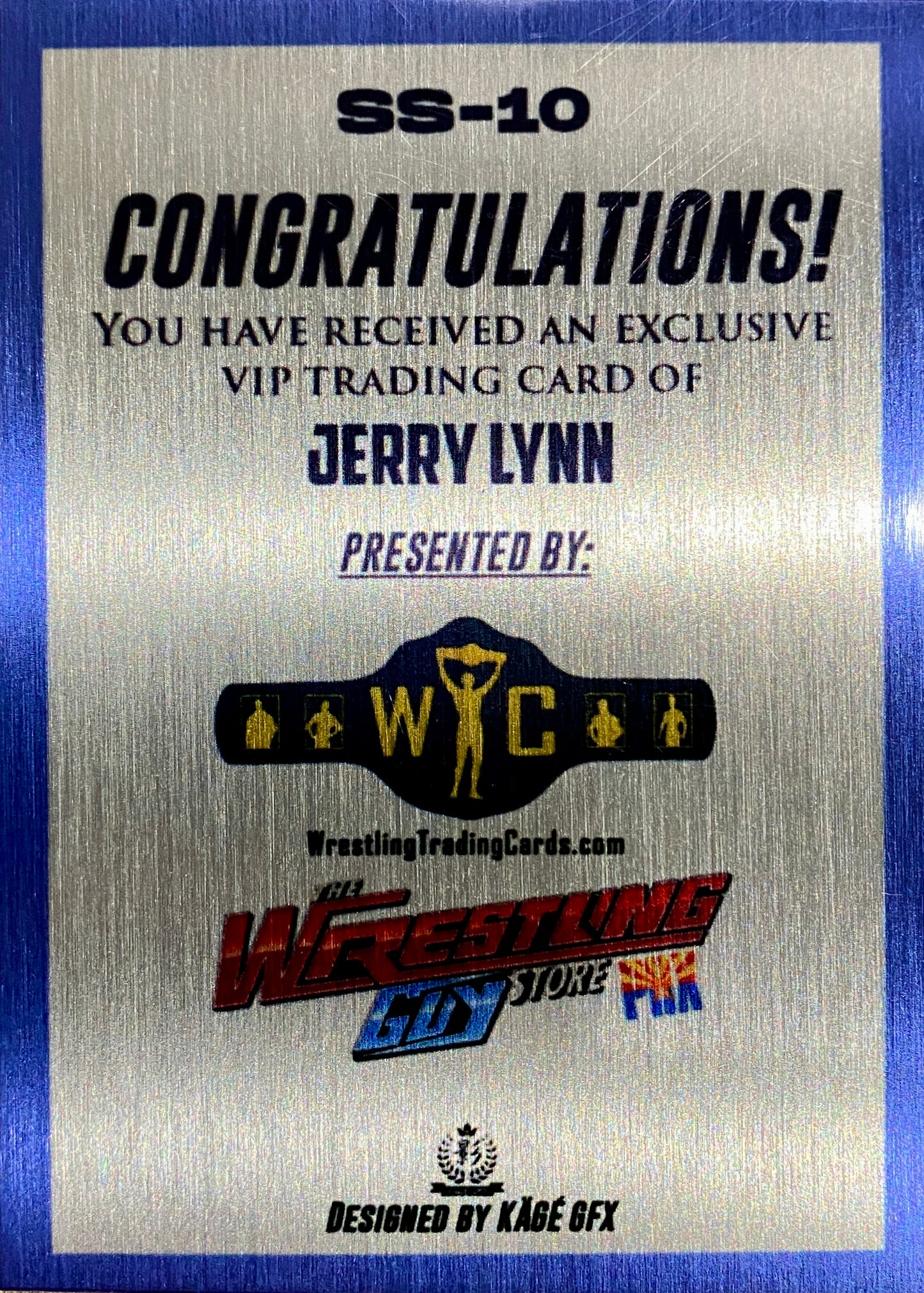 Signature Series – Jerry Lynn trading card PW Catalog