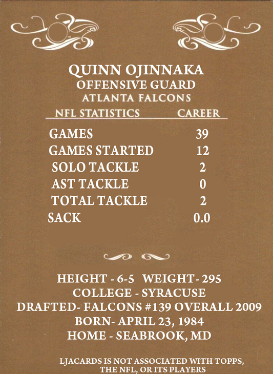 Quinn Ojinnaka – Atlanta Falcons - image 2