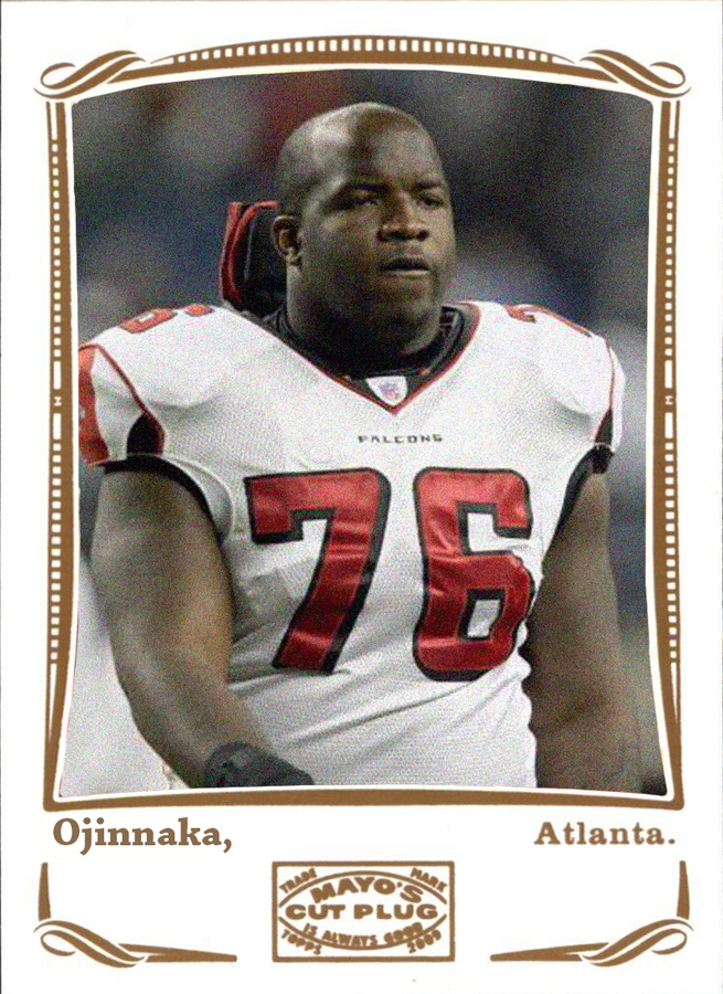 Quinn Ojinnaka – Atlanta Falcons trading card PW Catalog