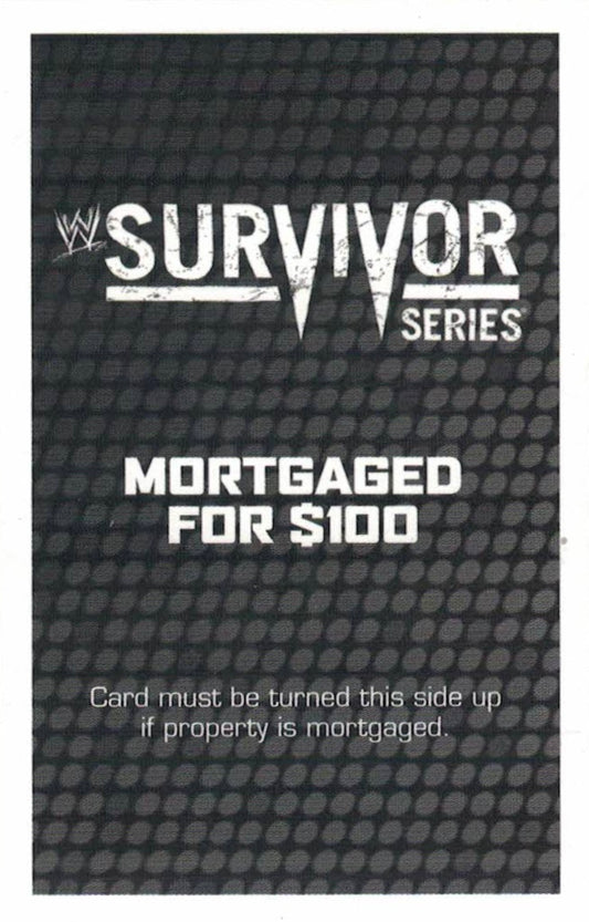 Survivor Series trading card PW Catalog