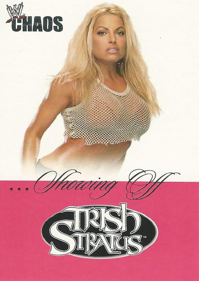 WWE Fleer Chaos 2004 SO 12 of 16 Trish Stratus trading card PW Catalog