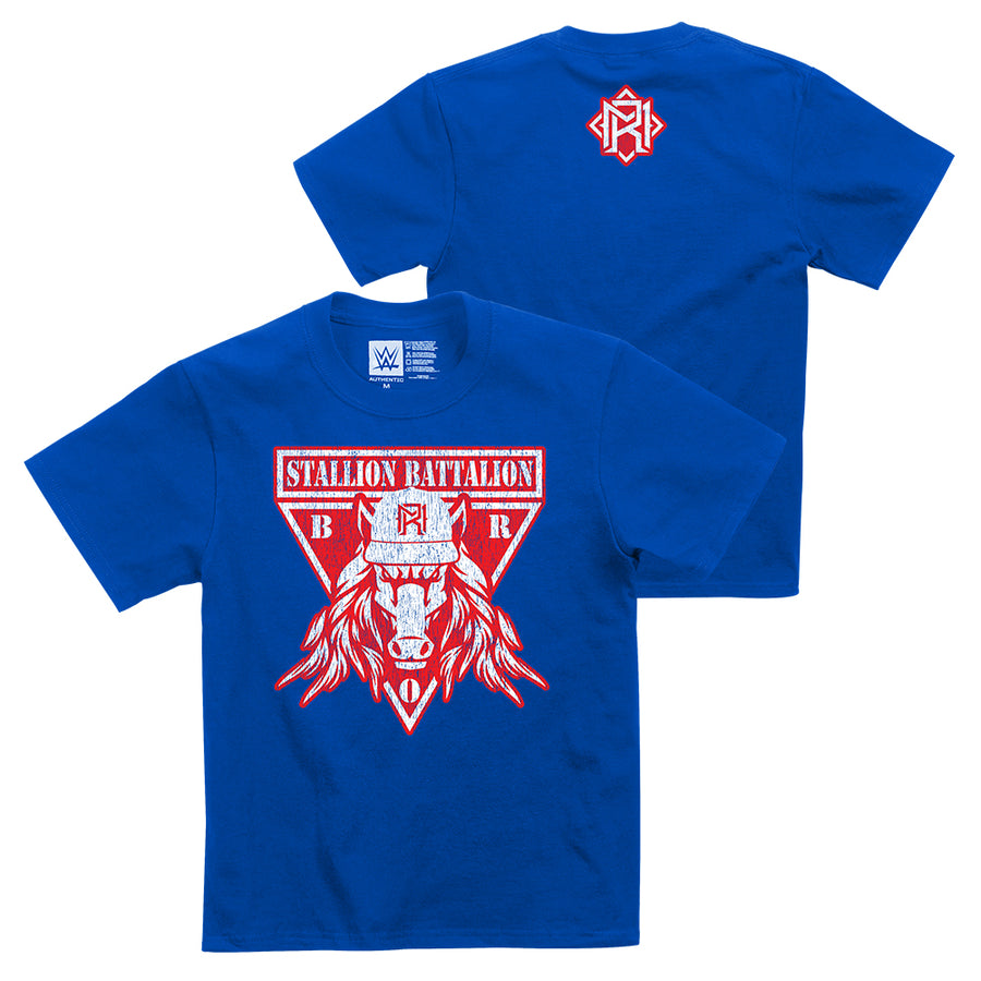 Matt Riddle "Stallion Battalion" Youth Authentic T-Shirt T-Shirt PW Catalog