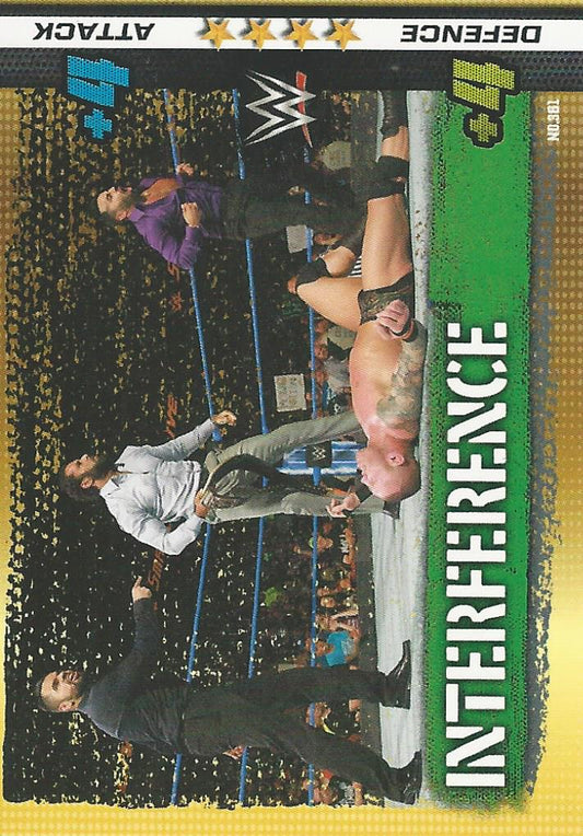 WWE Topps Slam Attax 10th Edition 2017 Interference #361