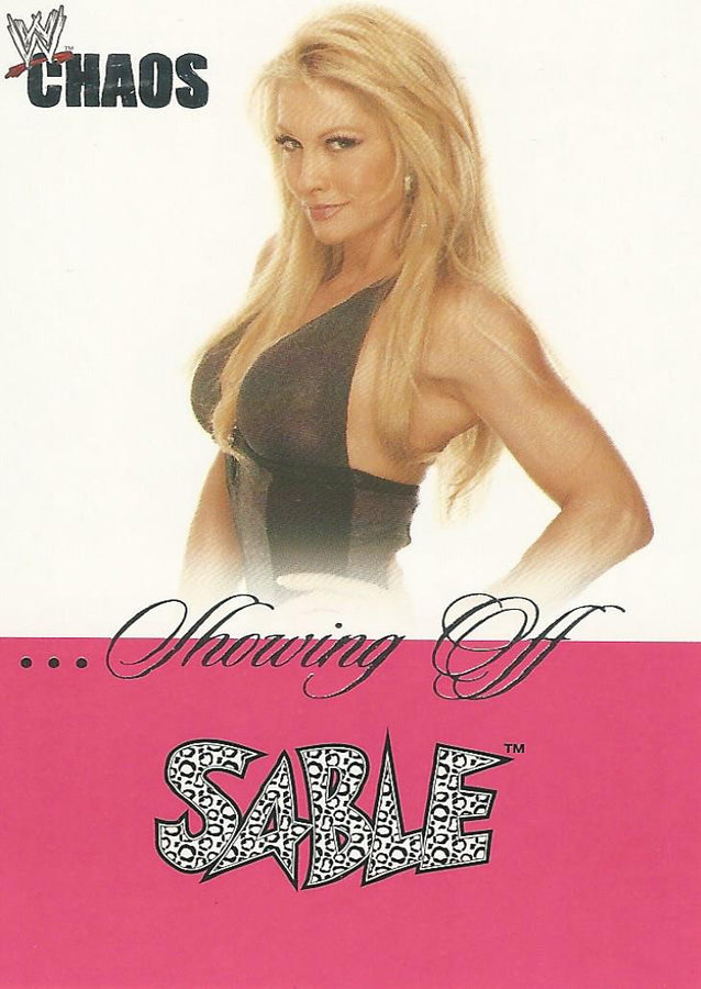 WWE Fleer Chaos 2004 SO 13 of 16 Sable trading card PW Catalog