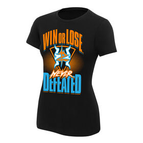 Zack Ryder & Curt Hawkins "Never Defeated" Women's Authentic T-Shirt T-Shirt PW Catalog