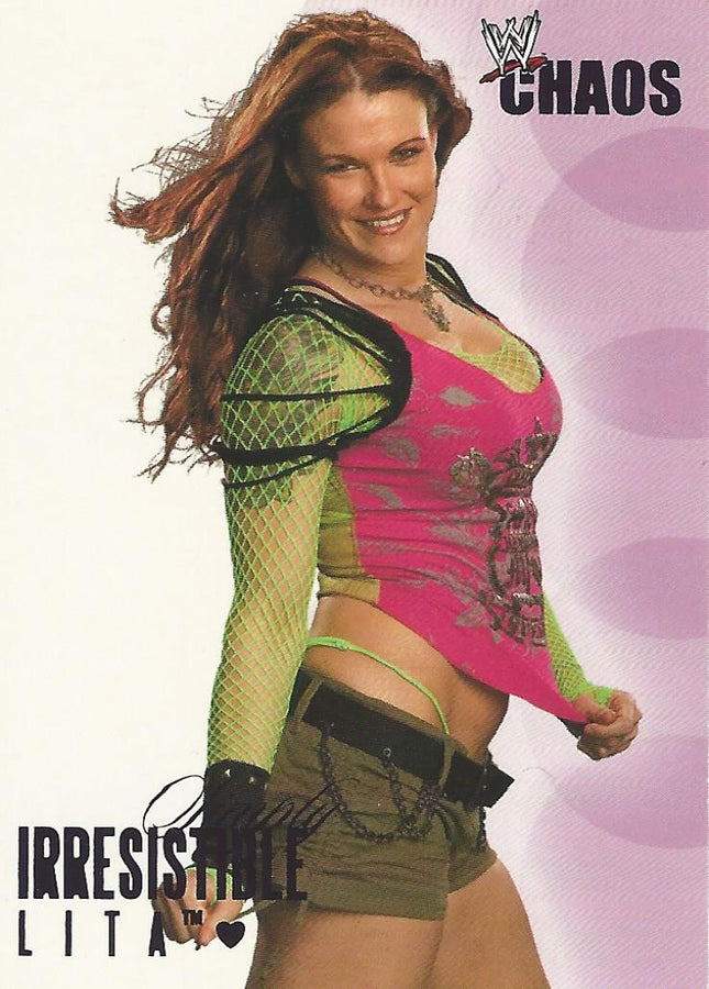 WWE Fleer Chaos 2004 Lita #77
