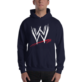 WWE Scratch Logo Pullover Hoodie Sweatshirt