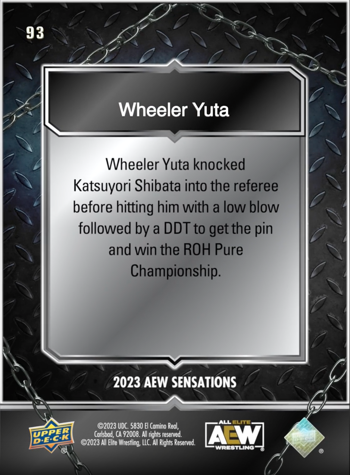 11/25/23 – Wheeler Yuta – Wheeler Yuta Claims ROH Pure Championship