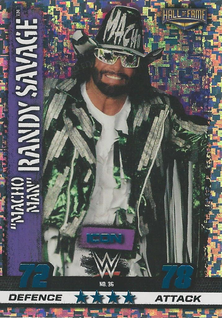 WWE Topps Slam Attax 10th Edition 2017 Hall of Fame Macho Man Randy Savage #36