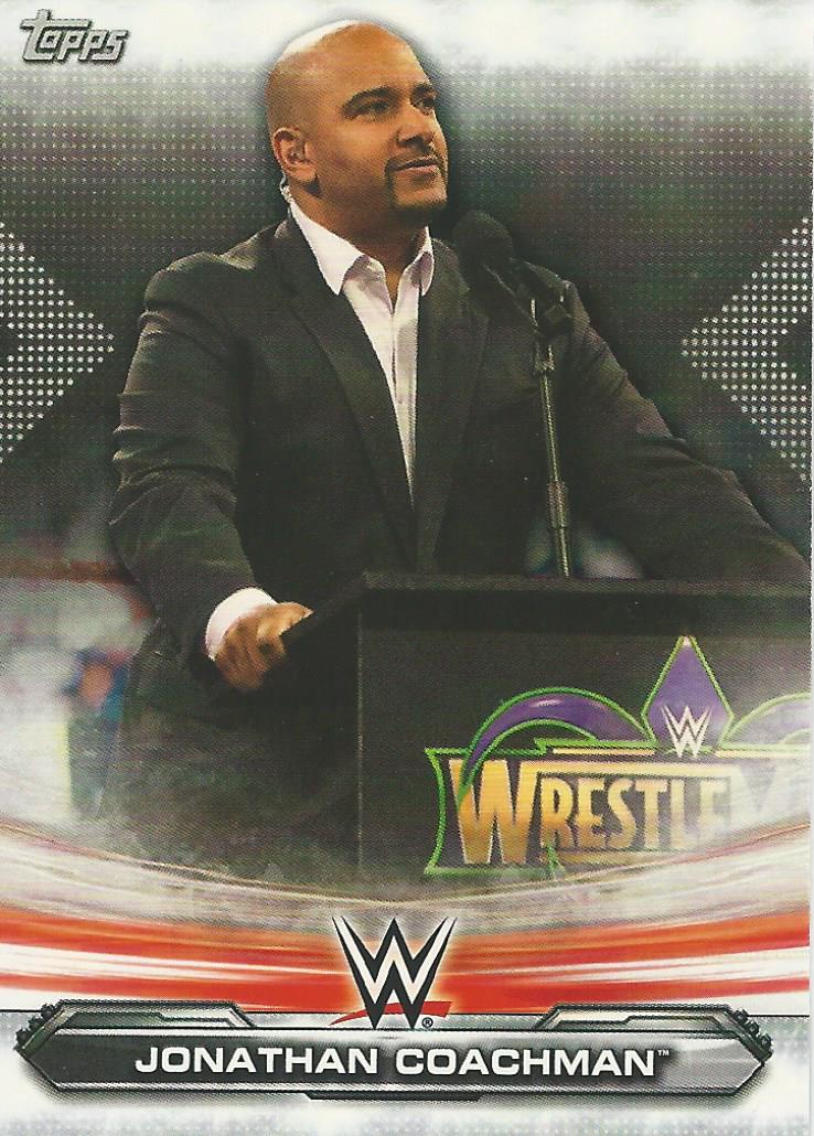 WWE Topps Raw 2019 Jonathan Coachman #36