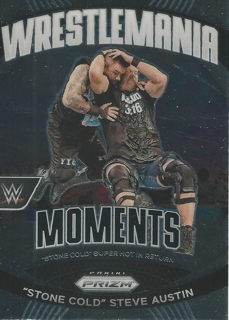 WWE Panini Prizm 2024 Wrestlemania Moments Stone Cold Steve Austin #25