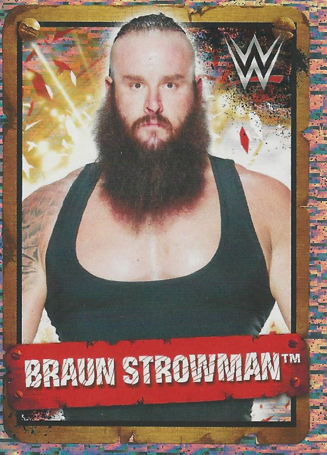 WWE Topps Stickers 2017 Braun Strowman Foil #36