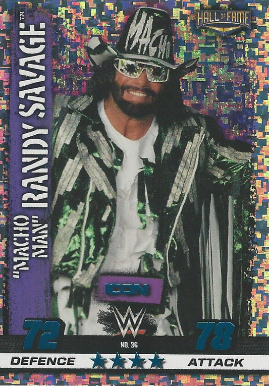 WWE Topps Slam Attax 10th Edition 2017 Hall of Fame Macho Man Randy Savage #36